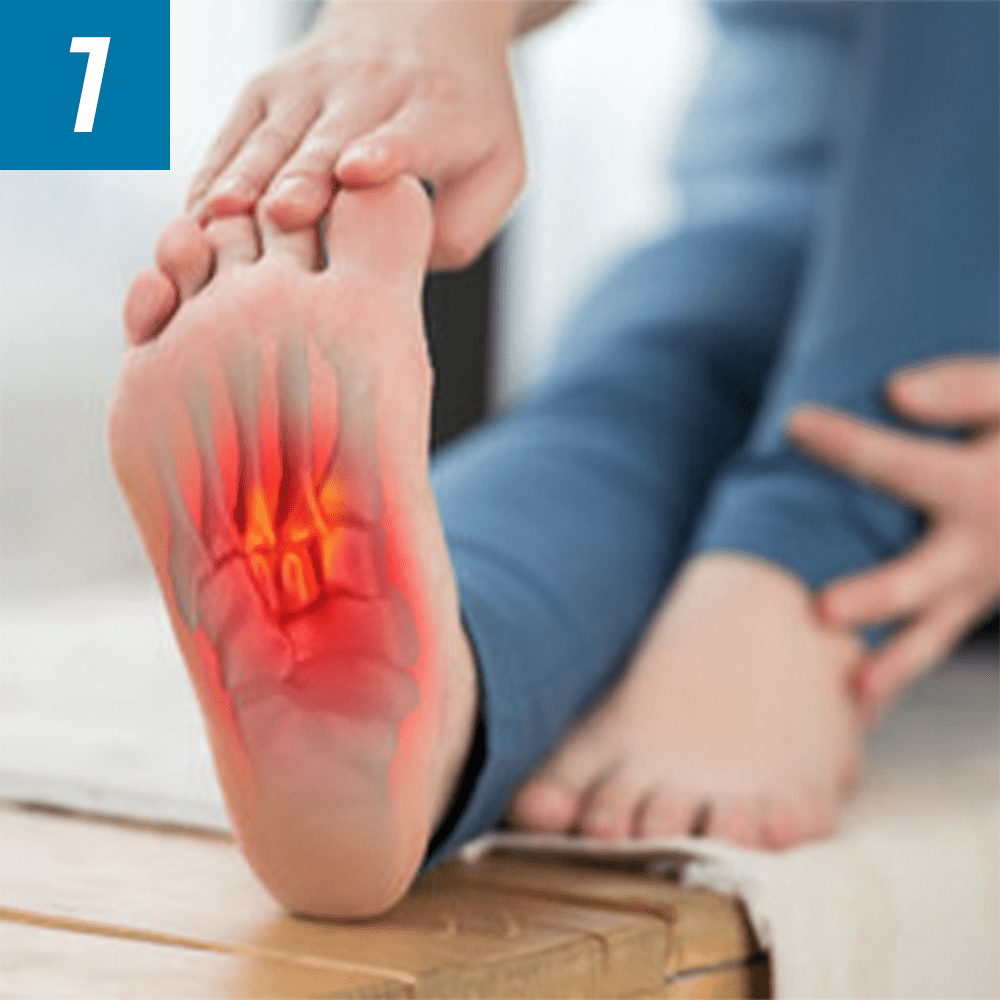 Foot pressure illustration