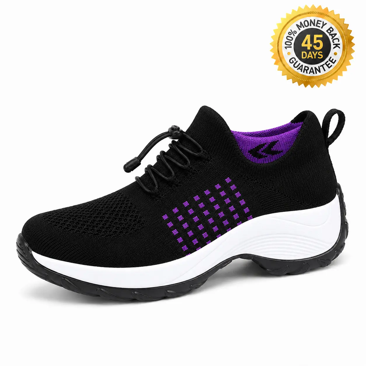 ILIYAH walking shoe with guarantee badge